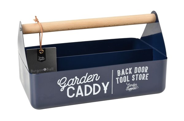 Burgon & Ball Garden Caddy atlantic blue Garten-Werkzeug Box Kiste