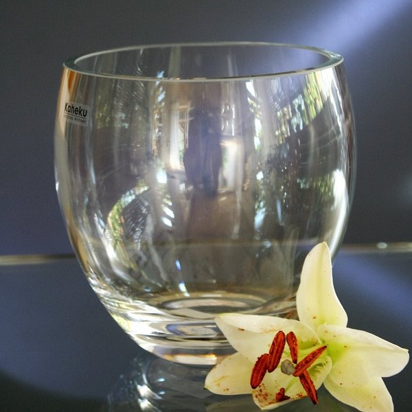 Kaheku Windlicht Glas Manao klar klein d12 h12,5 cm