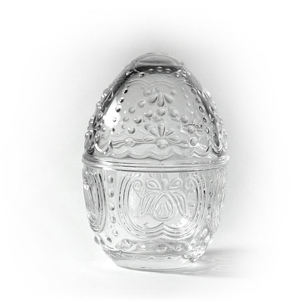 Kaheku Bonboniere Glas Eidose Felizia klar mit Deckel d10 h14,5 cm