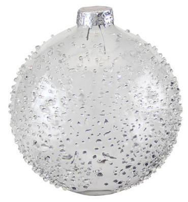 Kaheku Baumkugel FARIN Glas klar Frosteffekt d10 cm