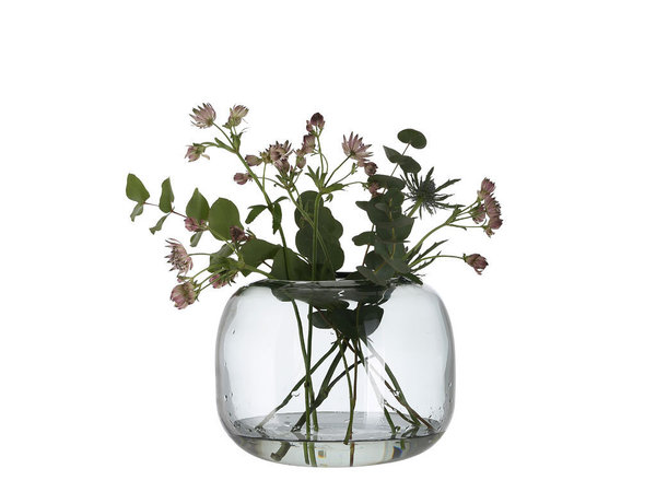 A Simple Mess Vase Sokna Blumenvase Glas grau d22 h16 cm