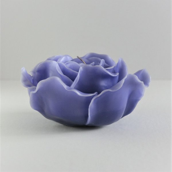 Rosenkerze Blüte blau d15 cm