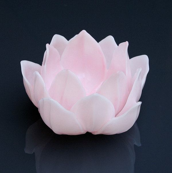 Lotusblüte Lotusblume schwimmend Wachs-Kerze rosa