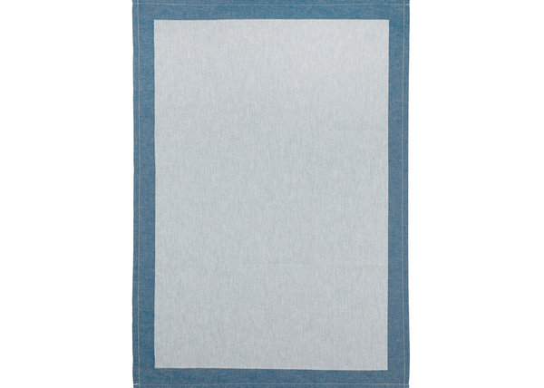 Södahl Geschirrtuch Baumwolle blau-grau Frame chinablue 50 x 70 cm