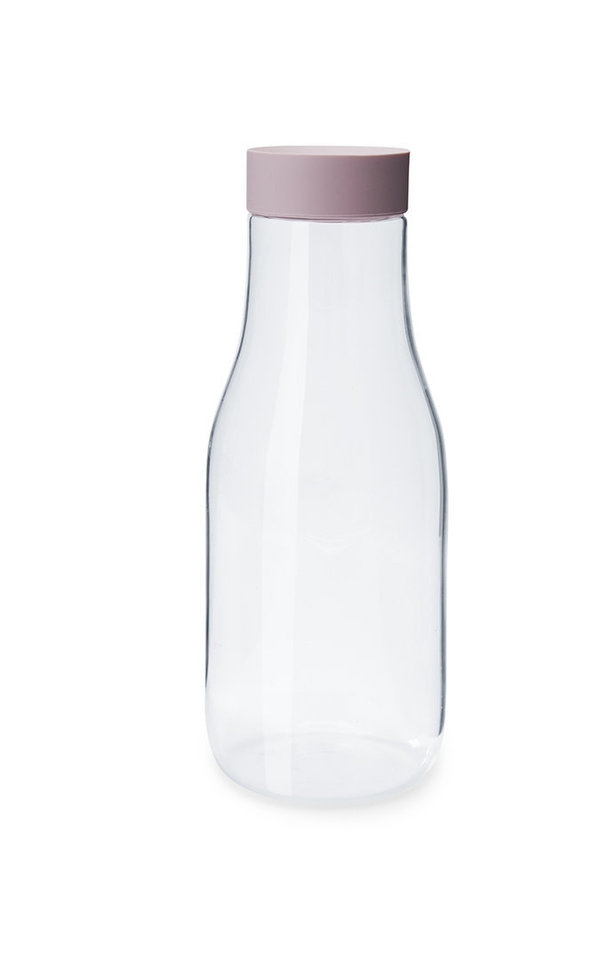MORSØ Wasserkaraffe Glaskaraffe mit Deckel No Nonsense rosé 1,25 Liter