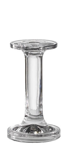 Kaheku Kerzenleuchter Solid Glas klar modern für Stabkerzen
