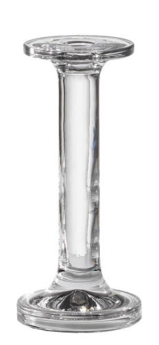 Kaheku Kerzenleuchter Solid Glas klar modern für Stabkerzen