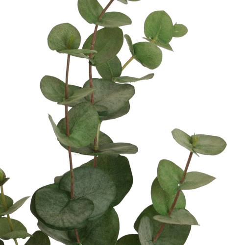 Eukalyptus-Zweig Deko Textil künstlich grün-grau 85 cm