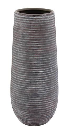 Kaheku Vase Bamboo grau modern Betonoptik h30,5 cm