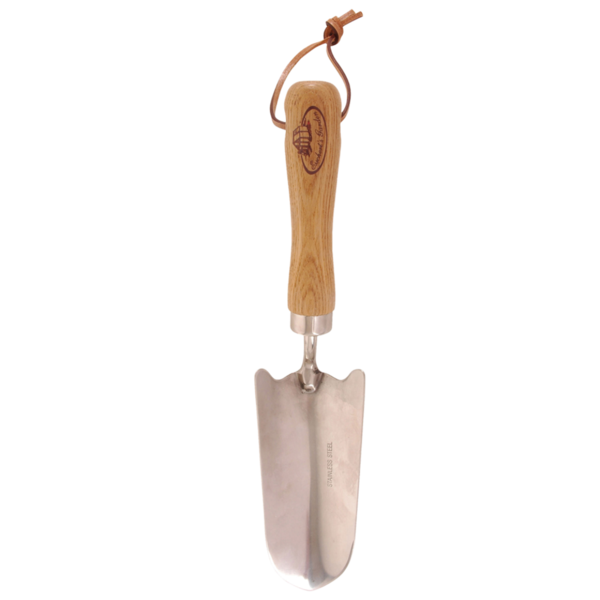 Edelstahl-Handschaufel Blumenkelle mit Holzgriff