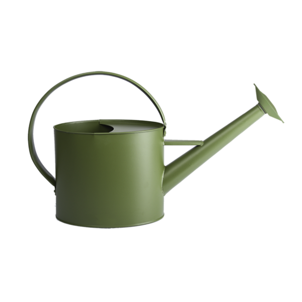 Garten-Gießkanne Metall olivgrün 4,3 Liter