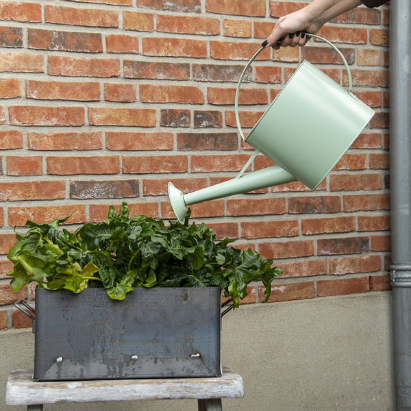 Garten-Gießkanne Metall grün 4,3 Liter