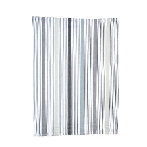 Solwang Geschirrtuch Streifen grau-schwarz 100% BIO Baumwolle