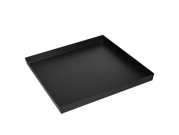 Kaheku Deko-Tablett schwarz matt Metall quadratisch 40 x 40 cm
